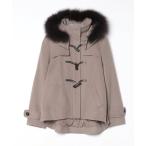 ショッピング毛皮 「RUIRUE BOUTIQUE」 ダッフルコート L ブラウン レディース