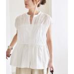 「quaranciel」 半袖ブラウス ONE SIZE ホワイト レディース