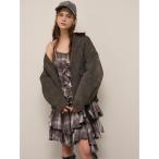 ワンピース ラッフルバリエキャミミニワンピース