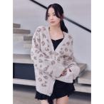 ショッピングリボン カーディガン ビジューリボンミドルカーディガン レディース