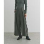 パンツ 「BAILA12月号掲載」「体型カバー」フロントボタンパンツ レディース