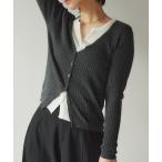 ショッピングカーデ カーディガン フェイクレイヤードカーデ レディース