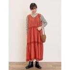 ワンピース 「S/Mサイズ」レースティアードノースリーブワンピース