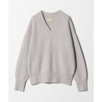 ショッピングラメ ニット セーター フォックス ウール ラメ Vネック ニット レディース