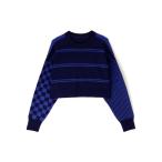 ニット セーター AULA AILA/アウラアイラ/別注マルチボーダー2WAYニット レディース