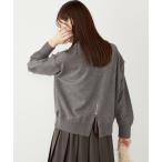 ショッピングcolors ニット セーター SHIPS Colors:「手洗い可能」スウェットライク バックジップ ニット レディース