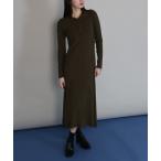 ショッピングニットワンピース ワンピース ポロリブニットワンピース