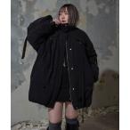 ショッピングアンドミー ブルゾン アウター 「Mavie..7」ギャザー中綿ブルゾン レディース