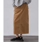 スカート コーデュロイナロースカート「洗濯機OK」