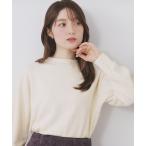 ニット セーター ふんわりボトルネックパフスリーブニット「洗濯機OK」 レディース