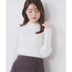 ニット セーター コットンレースフリルリブニット「洗濯機OK/抗ピル」 レディース