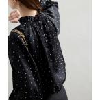 ブラウス シャツ 「Jeu de Coeurs ＆ Pois」ドットギャザーブラウス レディース