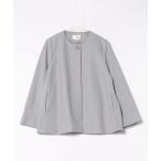 コート アウター ノーカラーショートコート「軽量」 レディース