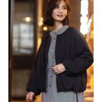 ショッピング13号 コート アウター 「発熱中綿」スーパーウォームショートブルゾン「軽量・洗える・撥水」 レディース