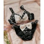 ショッピングブラジャー ショーツ セット ブラジャー ショーツセット フラッフィー小花リボンブラジャー＆ショーツセット「ソフトワイヤー」