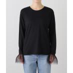 ショッピングカフス tシャツ チュールカフスプルオーバー レディース