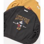 ショッピングミッキー トレーナー スウェット 「DISNEY/ディズニー」ミッキーマウス裏起毛サガラ刺繍クルーネックトレーナー レディース メンズ