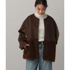 ジャケット ノーカラージャケット MATINEE LINE/ウールツイル切り替えジャケット/603286 レディース