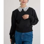 ショッピングセレモニー ニット セーター 「26SS新作/セレモニー/オケージョン/入卒式/手洗い可」襟付きニットプルオーバー レディース