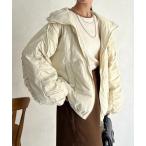 ダウンコート ダウンジャケット ティアードギャザーダウン レディース