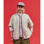ジャケット ノーカラージャケット PILE S/S JACKET/ パイル ショートスリーブ ジャケット メンズ レディース