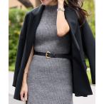 ショッピングベルト ベルト 「miki監修」7つ穴ワイドバックルベルト レディース