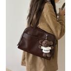 ショルダーバッグ バッグ フロントポケットスクエアボストンバッグ/通勤通学/A4サイズ対応 レディース