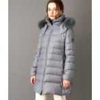 ダウンコート ダウンジャケット 「CLASSY.12月号掲載」ブルーFOXファー ホワイトグースダウン レディース
