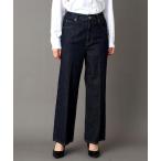 ジーンズ デニム デニムパンツ センタープレスストレートデニム レディース