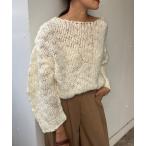 ニット セーター テクスチャーオーバーニット レディース