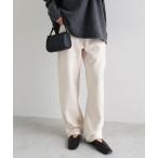 パンツ 裏起毛ポンチカーブパンツ レディース