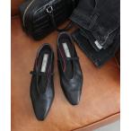 バレエシューズ パンプス ソフトレザーストラップシューズ