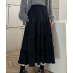 スカート ティアードフリルスカート