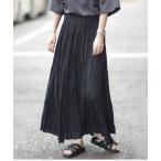 スカート リンクルロングスカート
