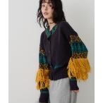 ショッピングフリンジ ニット セーター OTOMODACHIニット レディース