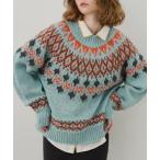 ニット セーター ノルディックニットプルオーバー レディース