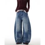 ジーンズ バルーンシルエットワイドデニムパンツ メンズ レディース