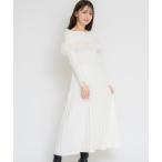 ショッピングニットワンピ 「NOELA」 ニットワンピース フリー ホワイト レディース
