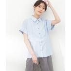 「N.（N. Natural Beauty Basic）」 半袖シャツ MEDIUM ブルー レディース