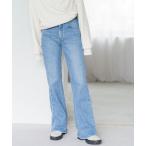 「FREAK'S STORE」 ブーツカットデニムパンツ SMALL サックスブルー レディース