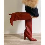 「MAMIAN」 ロングブーツ L テラコッタ レディース