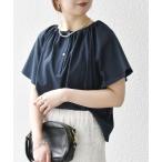 「SHIPS any」 半袖カットソー ONE SIZE ネイビー レディース