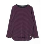 [MILLER] окантовка рисунок футболка с длинным рукавом - лиловый мужской 