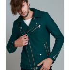 ショッピングライダース 「NO ID.」 ライダースジャケット 2 グリーン メンズ