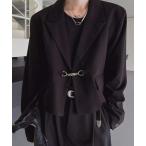 ジャケット テーラードジャケット A'GEM/9 × .kom 「BENUSTA/べヌスタ」Metal Hook Cropped Tailored J