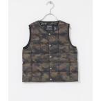 ダウンベスト アウター TAION　CREWNECK BUTTON DOWN VEST(KIDS) キッズ 子供服 男の子 女の子