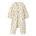 ショッピングロンパース ベビー服 ロンパース パレード柄衿付きロンパース／オーガニックコットン