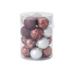 インテリア セットオーナメント 8cm 20個 ブラウン