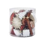 インテリア セットオーナメント モチーフ 26個 ブラウン