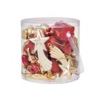 ショッピングオーナメント インテリア セットオーナメント モチーフ 26個 レッド